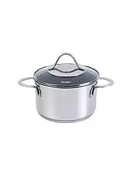 KELOMAT | Marmite à viande 16cm / 1,9l Perfekt Inox Antiadhésif | Argent