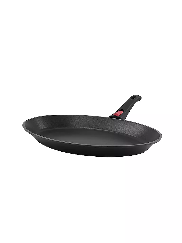 KELOMAT | Poêle à poisson PROFI 39x27cm Inox / Antiadhésif | Noir