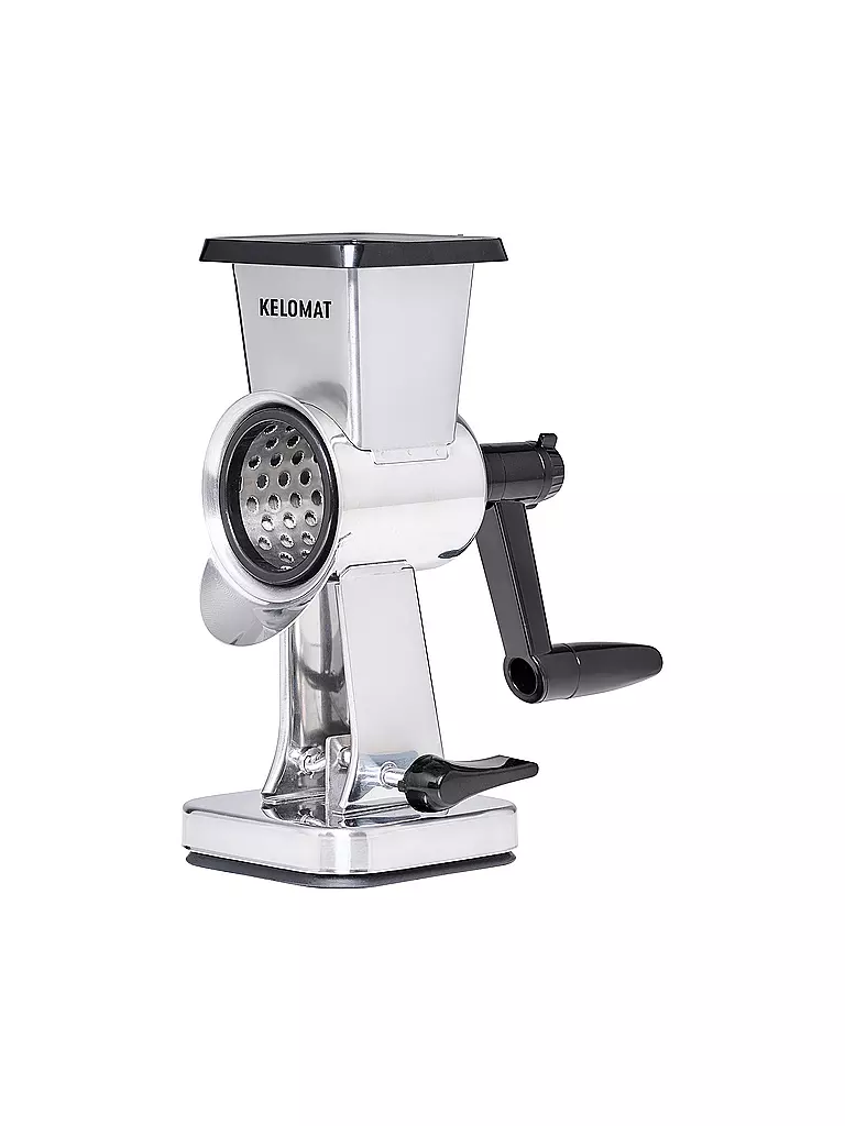 KELOMAT | Râpe à noix et à légumes en acier inoxydable avec 3 tambours | Argent