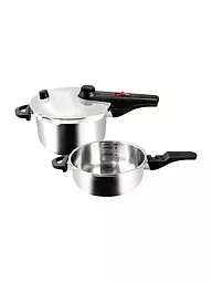 KELOMAT | Set autocuiseur 22cm 4,5+3,0L | Argent