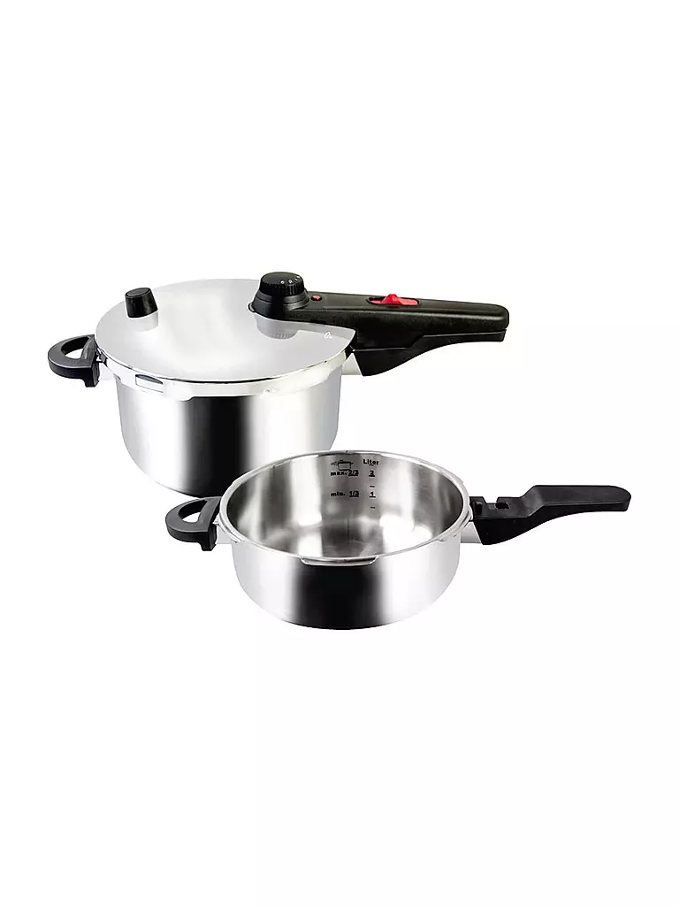 KELOMAT | Set autocuiseur 22cm 4,5+3,0L | silber