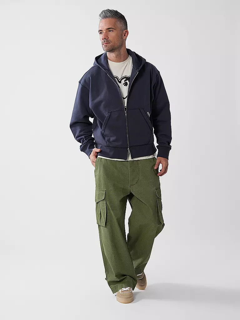 KENZO | Sweat-shirt à capuche JUNGLE ELEPHANT | Bleu foncé
