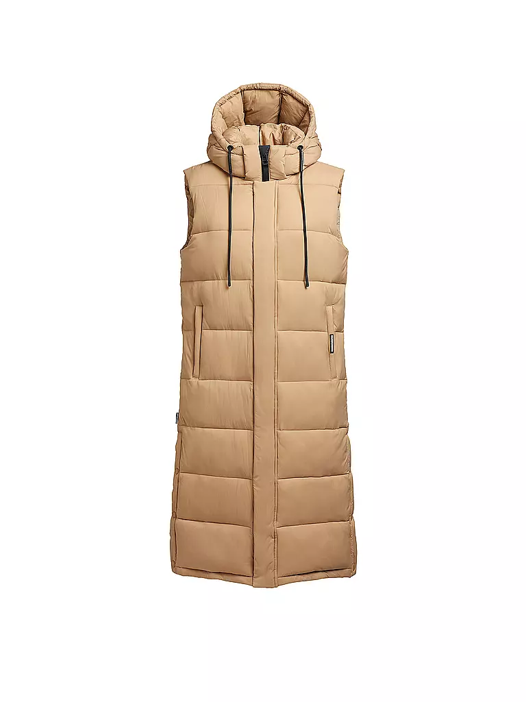KHUJO | Steppgilet THE MAGNETA MATT | Camel