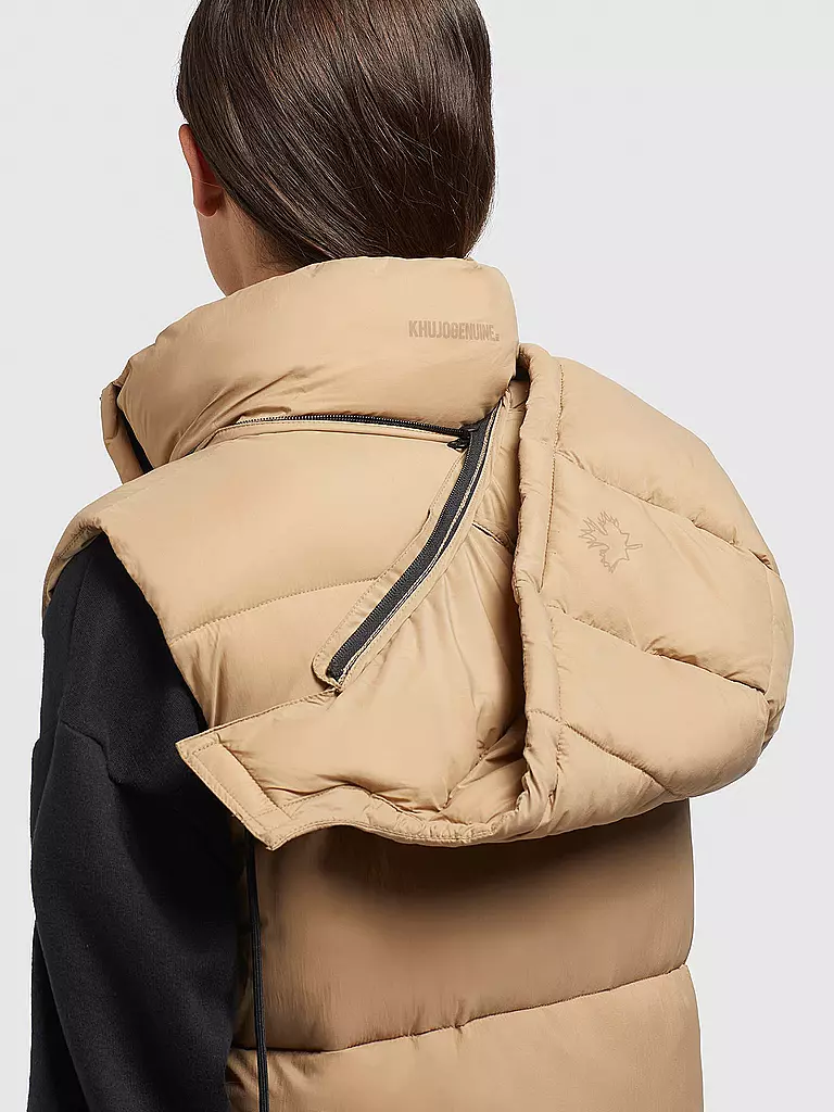 KHUJO | Steppgilet THE MAGNETA MATT | Camel