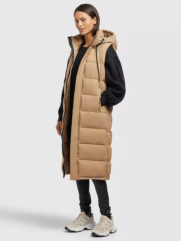 KHUJO | Steppgilet THE MAGNETA MATT | Camel