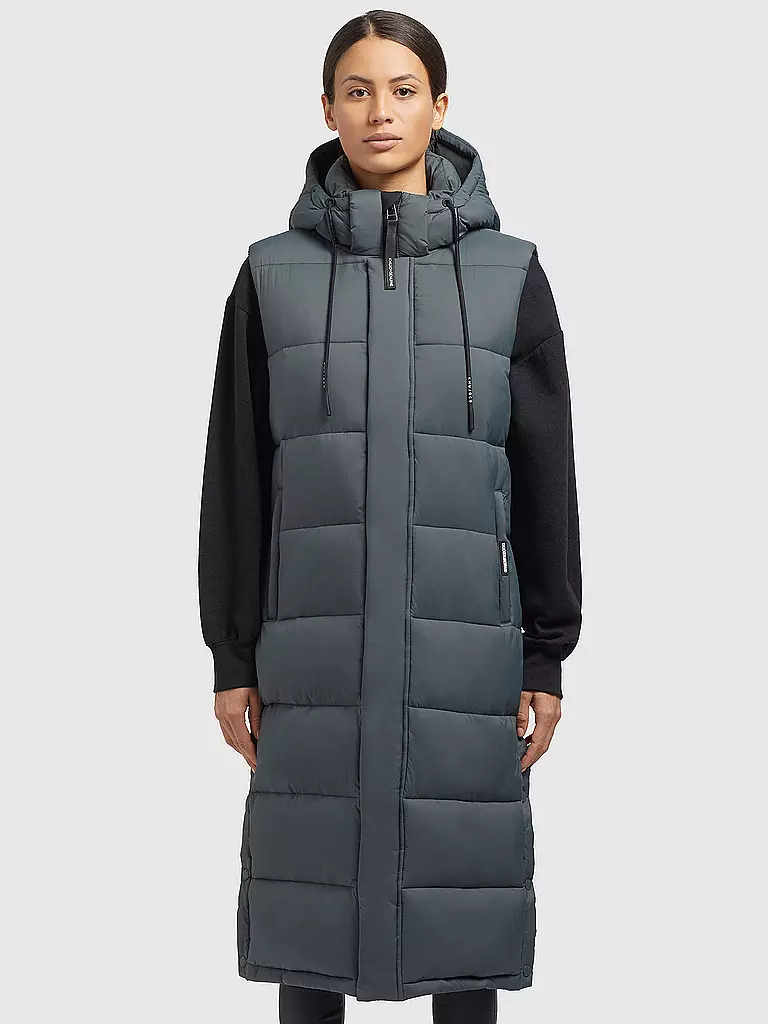 KHUJO | Steppgilet THE MAGNETA MATT | Gris
