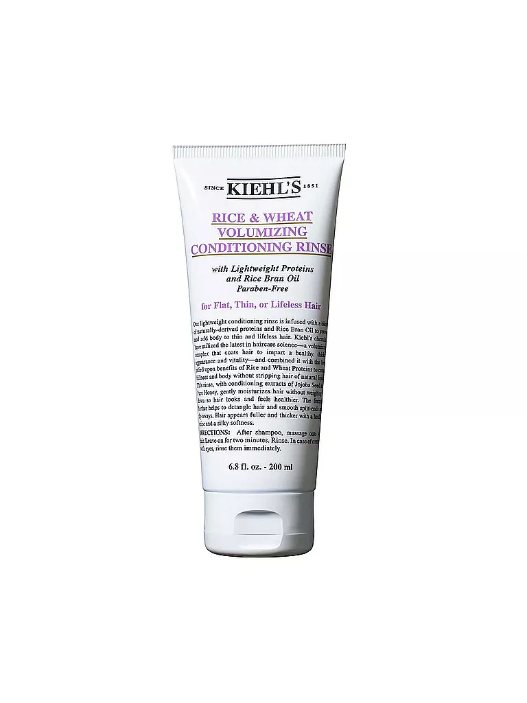 KIEHL'S | Après-shampooing Volumisant Riz et Blé 200 ml | Aucune couleur