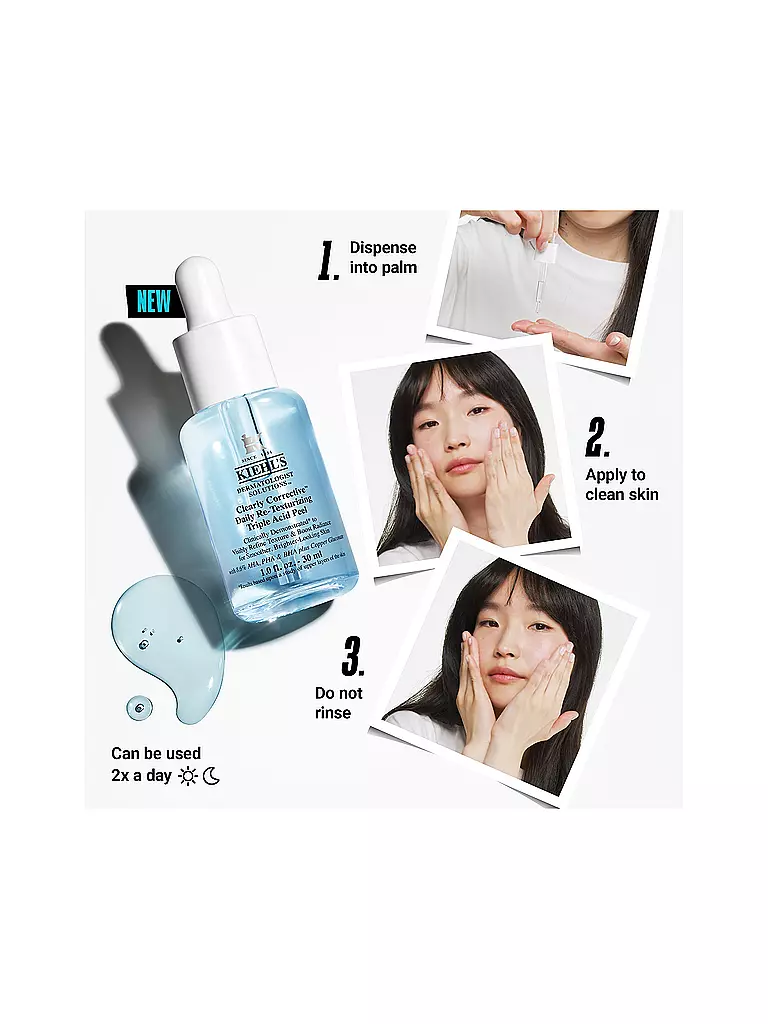 KIEHL'S | Clearly Corrective™ Re-Texturizing Triple Acid Peel 30ml | 