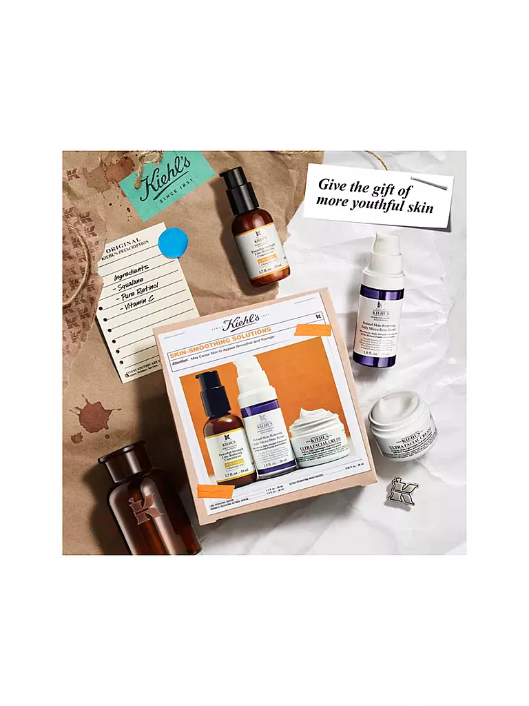 KIEHL'S | Coffret cadeau - Skin-Smoothing Solutions Set 50ml / 30ml / 28ml | 