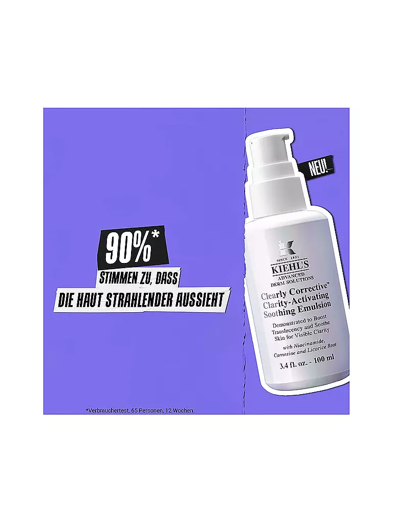 KIEHL'S | Crème pour le visage - Clearly Corrective Clarity-Activating Soothing Emulsion 100ml | Aucune couleur