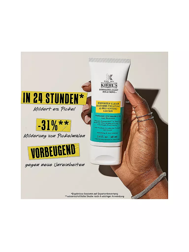 KIEHL'S | Crème pour le visage - Lotion traitante et préventive anti-imperfections Expertly Clear 60 ml | Aucune couleur
