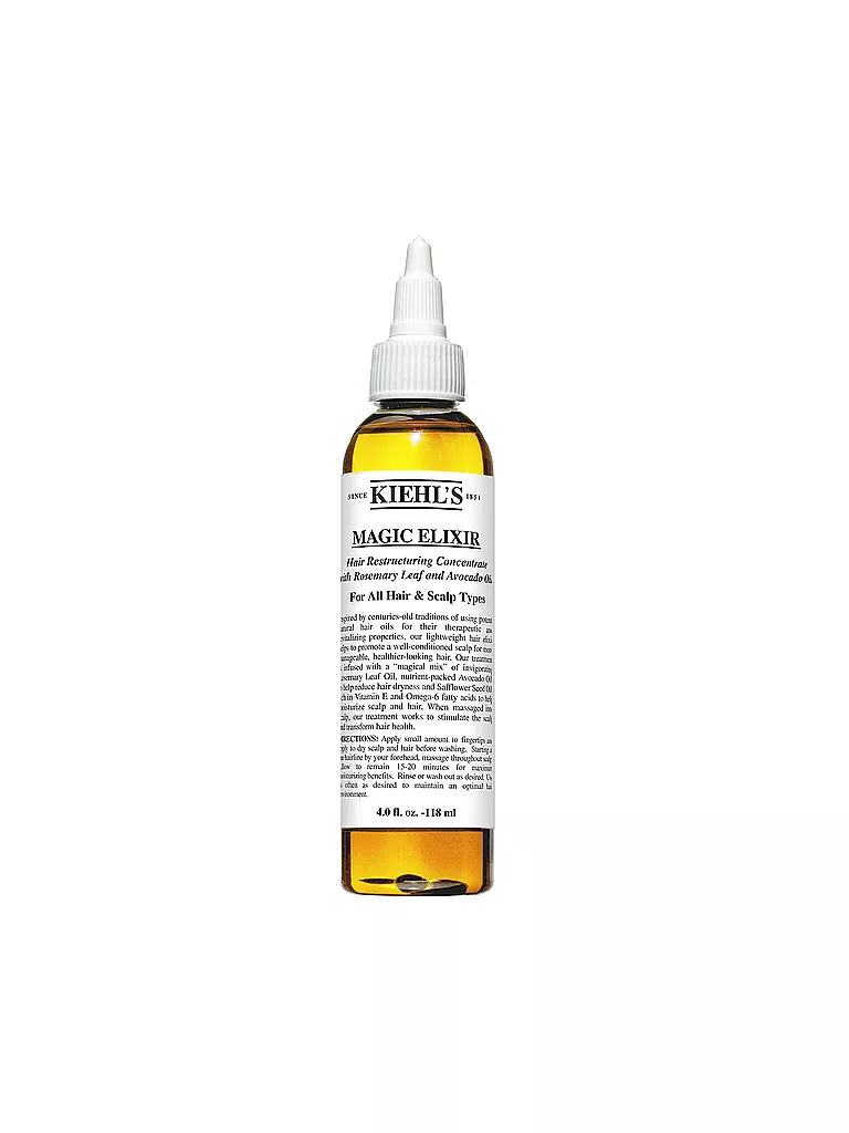 KIEHL'S | Magic Elixir Concentré Restructurant Cheveux aux Feuilles de Romarin et à l'Avocat 118ml | Aucune couleur