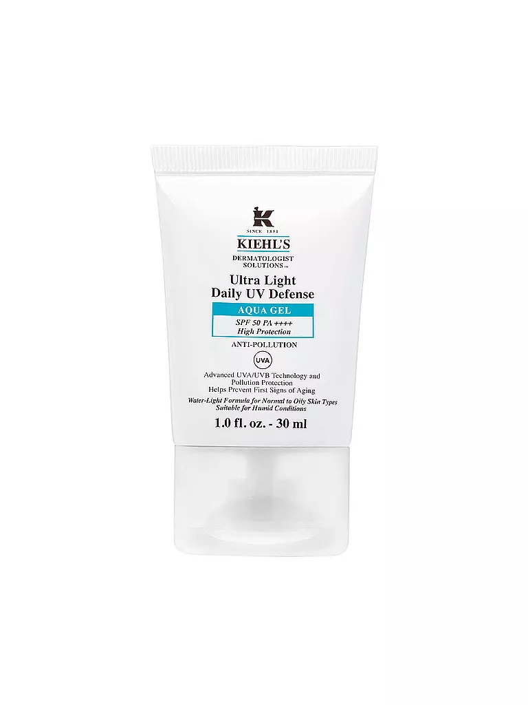 KIEHL'S | Soin solaire - Ultra Light Daily UV Defense Aqua Gel SPF50 30ml | Beige
