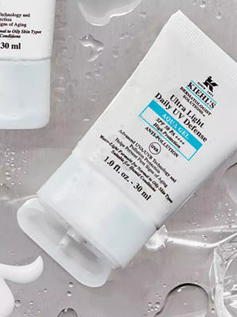 KIEHL'S | Soin solaire - Ultra Light Daily UV Defense Aqua Gel SPF50 30ml | Beige