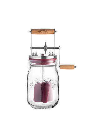 KILNER | Beurrier à manivelle 1l verre/acier inoxydable