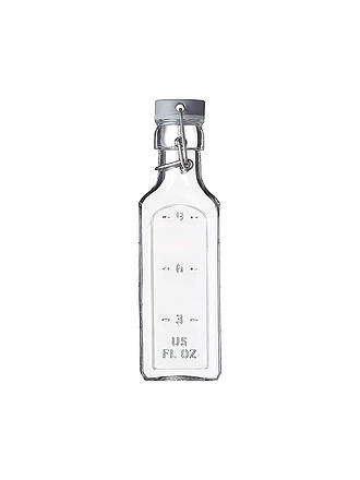 KILNER | Bouteille en verre avec bouchon à étrier 300ml verre carré