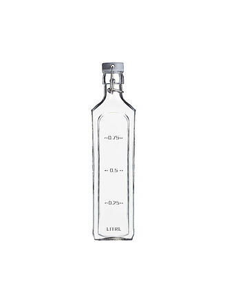 KILNER | Bouteille en verre avec fermeture à étrier 1l en verre carré