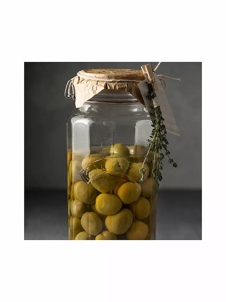 KILNER | Bocal à fermeture à levier Kilner facetté 1,8 l | transparent