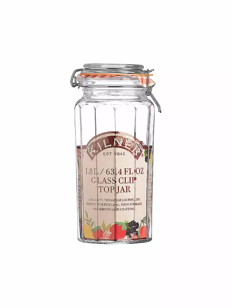 KILNER | Bocal à fermeture à levier Kilner facetté 1,8 l | 