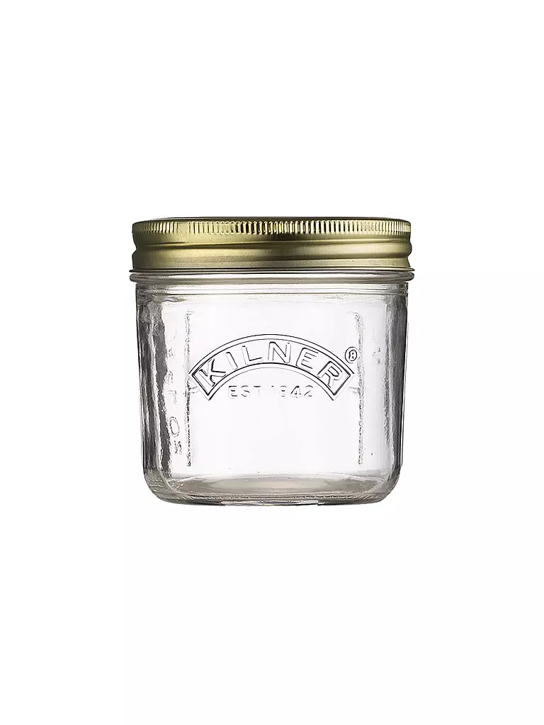 KILNER | Bocal à large ouverture 200 ml verre/métal | transparent