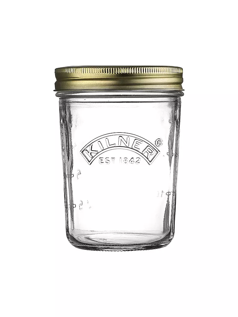 KILNER | Bocal à large ouverture 350 ml verre/métal | transparent