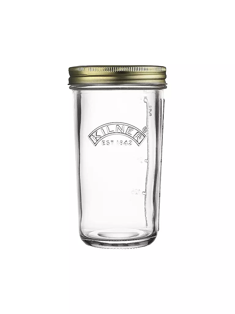 KILNER | Bocal à large ouverture 500 ml verre/métal | transparent