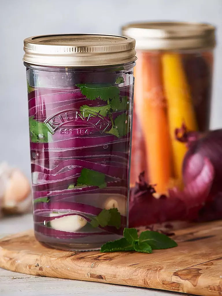 KILNER | Bocal à large ouverture 500 ml verre/métal | transparent