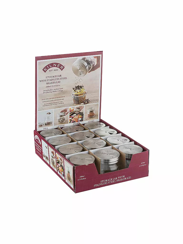 KILNER | Bocal de conservation avec couvercle rotatif 250 ml | 