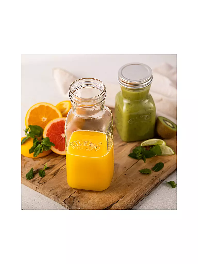 KILNER | Bouteille à jus/sauce 500 ml en verre | Transparent