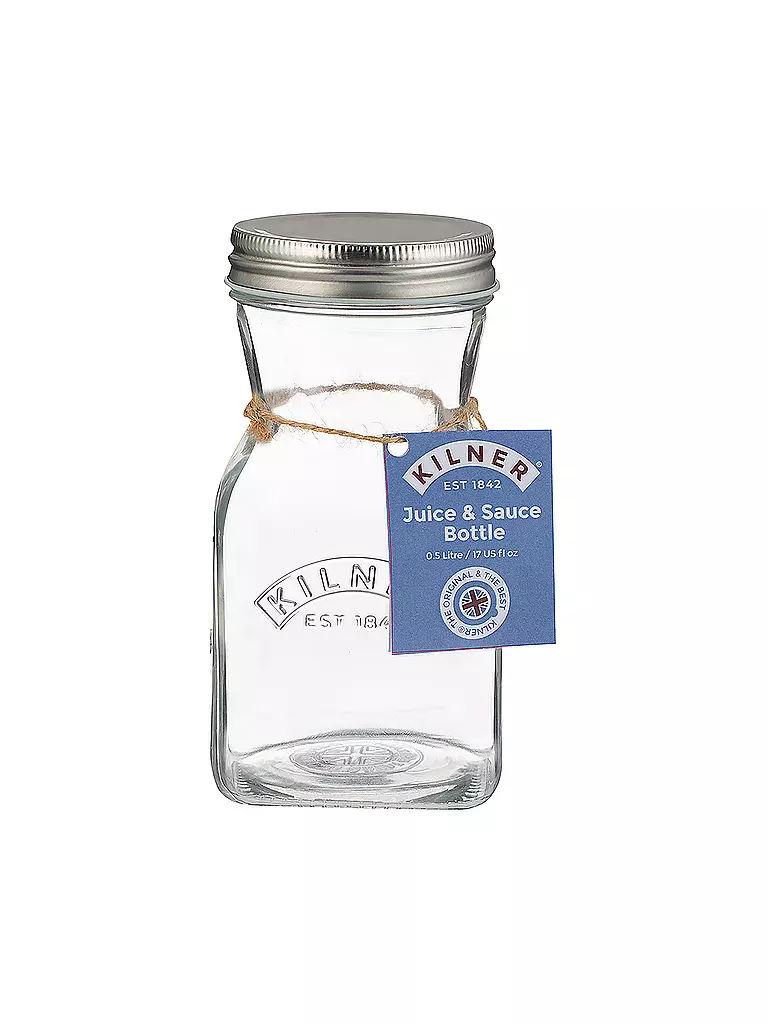 KILNER | Bouteille à jus/sauce 500 ml en verre | 
