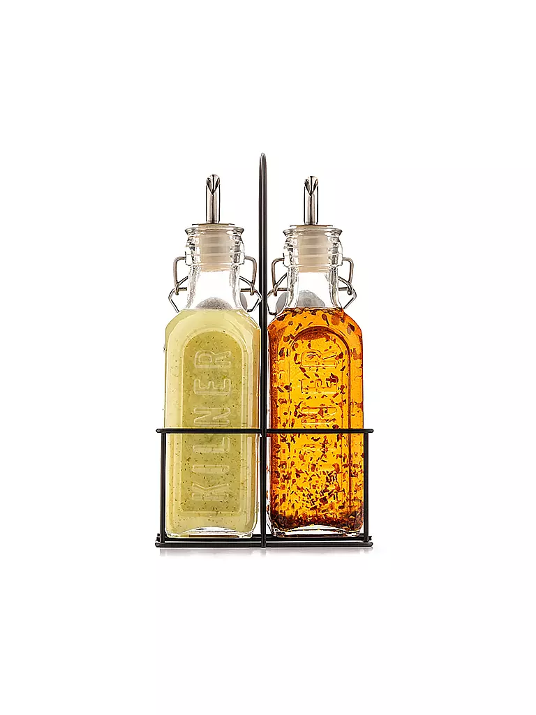 KILNER | Ensemble de bouteilles vinaigre/huile 2x0,3l | transparent