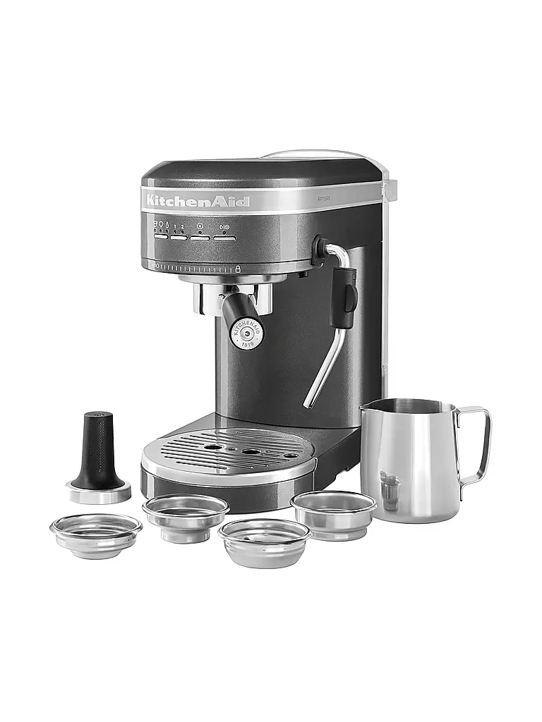 KITCHENAID | Machine à expresso Artisan 5KES6503MS argent médaillon |