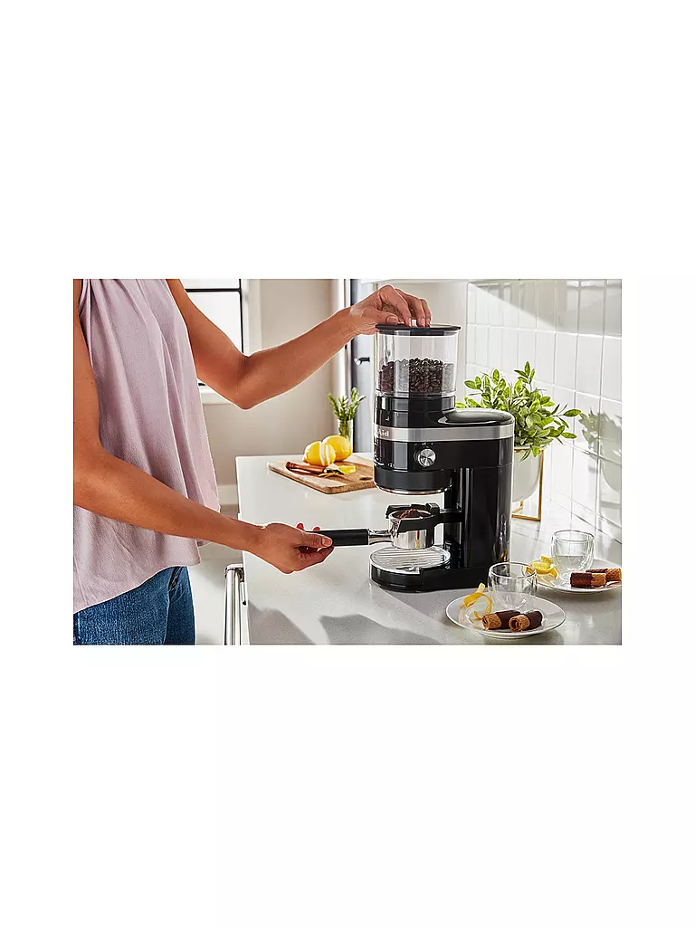 KITCHENAID | Moulin à café Artisan 5KCG8433EOB Onyx Noir |