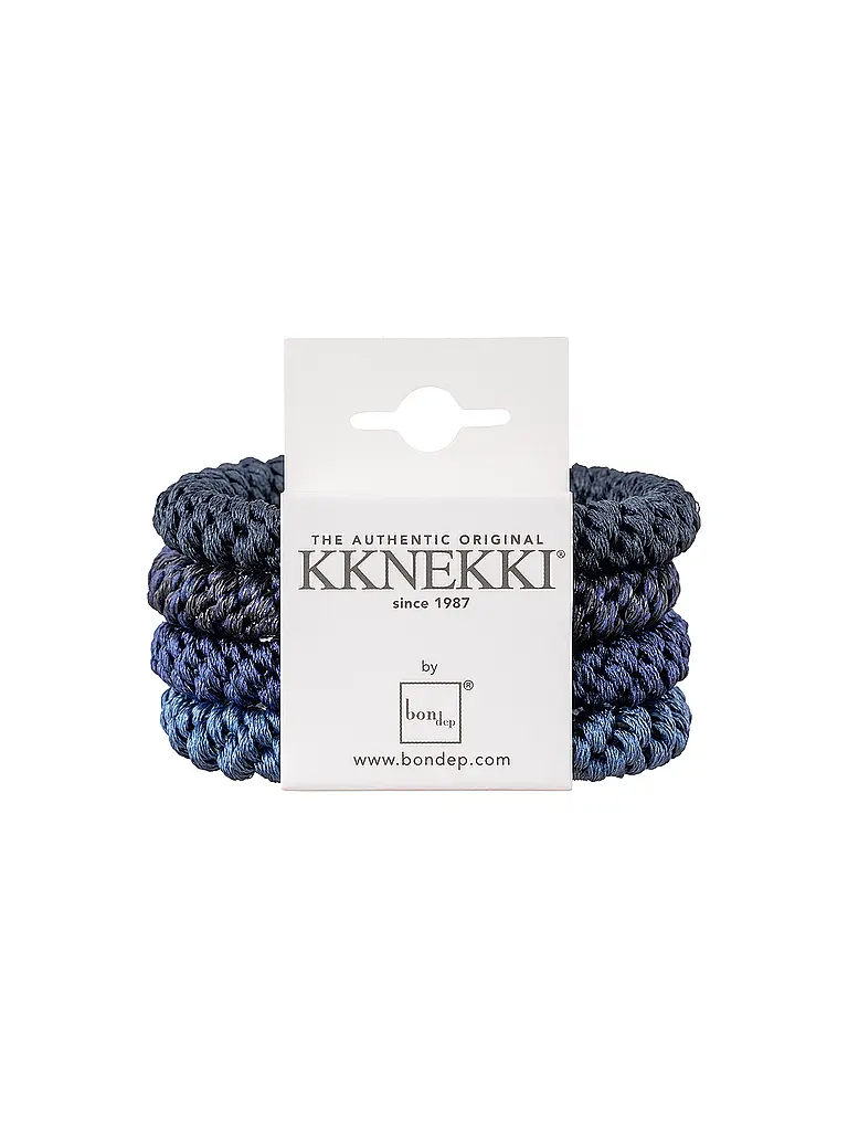 KKNEKKI | Élastique à cheveux lot de 4 BUNDLE 29 | dunkelblau