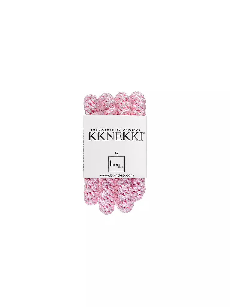 KKNEKKI | Élastiques à cheveux, lot de 4, BUNDLE 26 | Rose