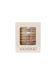 KKNEKKI | Élastiques à cheveux, lot de 8, ÉDITION ARMY | Beige