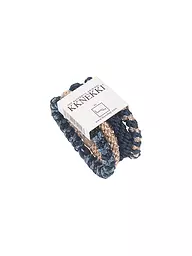 KKNEKKI | Lot de 4 élastiques à cheveux BUNDLE 37 | Bleu foncé