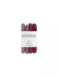 KKNEKKI | Lot de 4 élastiques à cheveux BUNDLE 37 | Rouge foncé