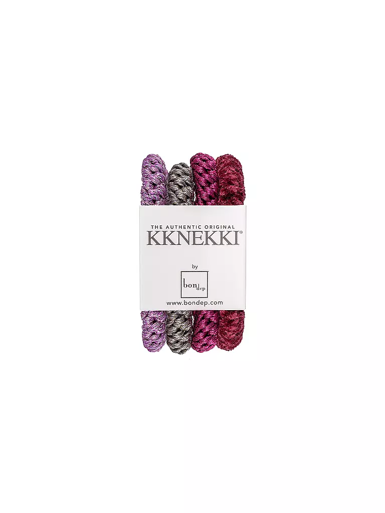 KKNEKKI | Haargummi 4er Pkg BUNDLE 34 | Rouge foncé