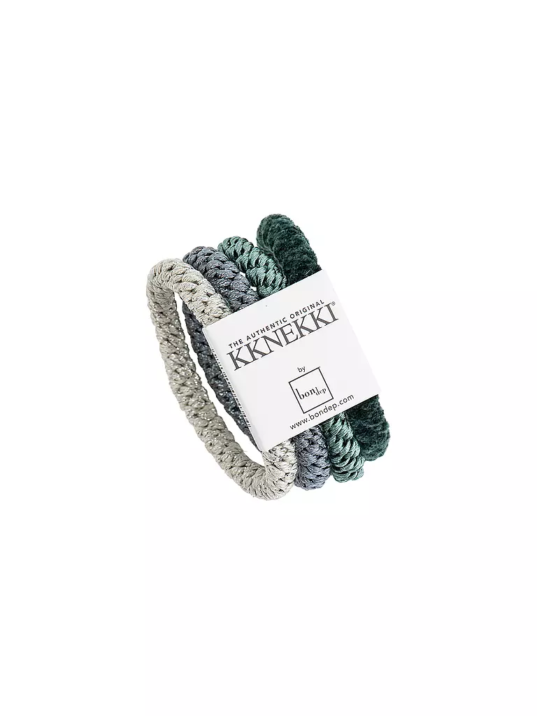 KKNEKKI | Haargummi 4er Pkg BUNDLE 35 | Vert foncé