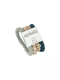 KKNEKKI | Lot de 4 élastiques à cheveux BUNDLE 37 | Pétrole