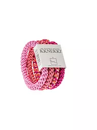 KKNEKKI | Lot de 4 élastiques à cheveux BUNDLE 37 | Rose vif