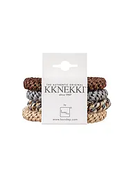 KKNEKKI | Haargummi 4er Pkg BUNDLE 18 | Marron
