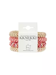 KKNEKKI | Lot de 4 élastiques à cheveux BUNDLE 37 | Corail