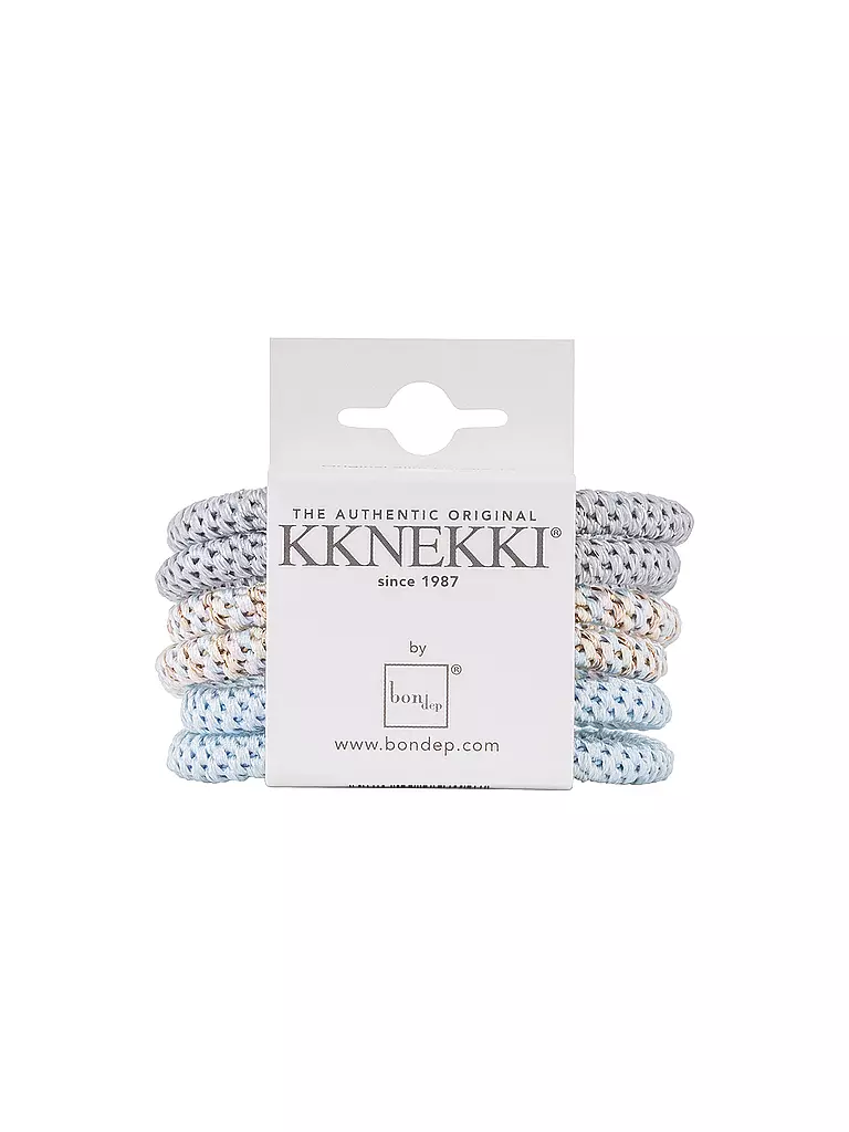 KKNEKKI | Haargummi 6er Pkg BUNDLE 14 | Bleu clair
