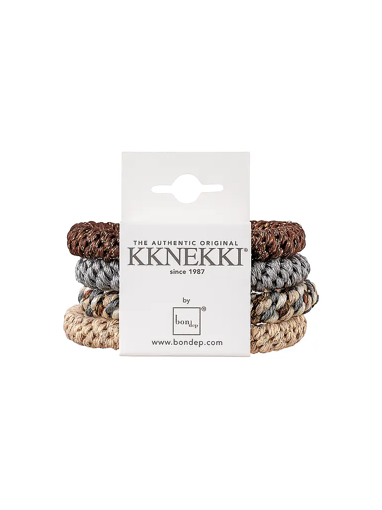 KKNEKKI | Haargummi Lot de 4 BUNDLE 45 | Marron