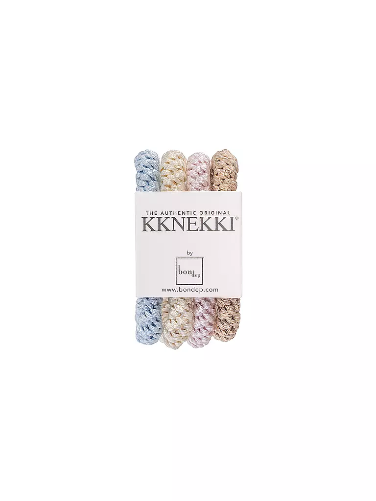 KKNEKKI | Lot de 4 élastiques à cheveux BUNDLE 37 | Beige