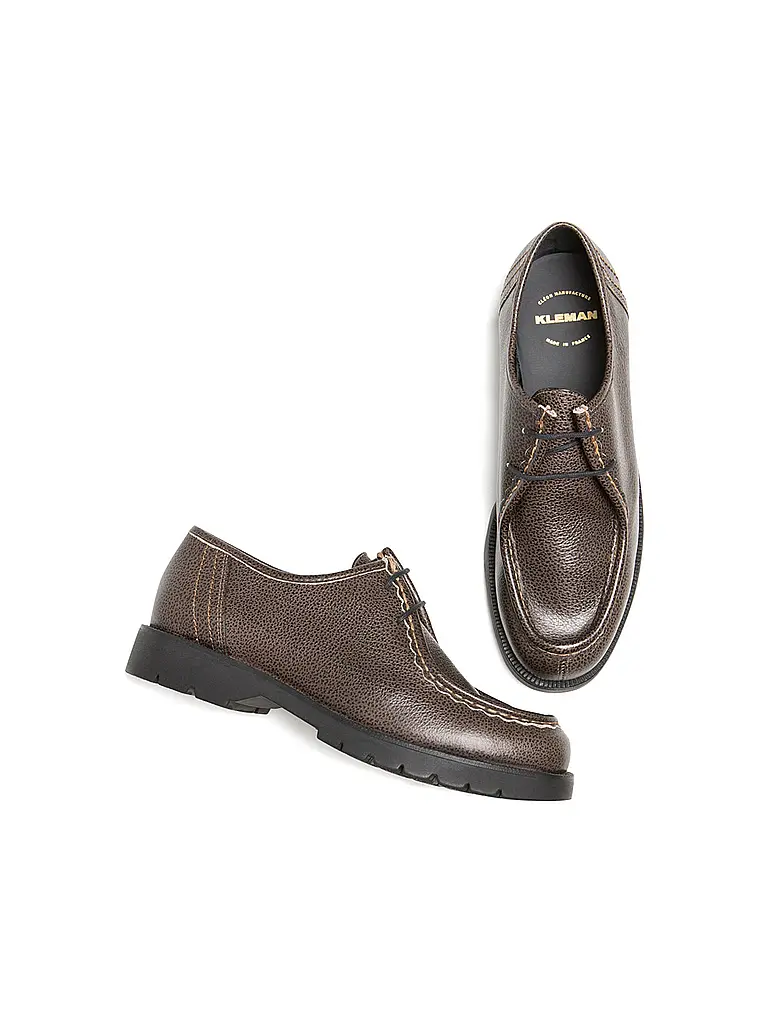 KLEMAN | Schnürschuhe PADROR B VGT | Marron