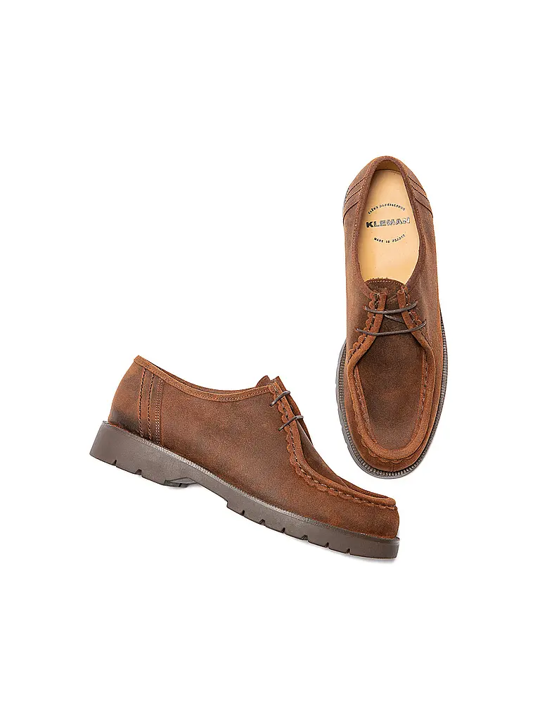 KLEMAN | Schnürschuhe PADROR EC WAXED | Marron