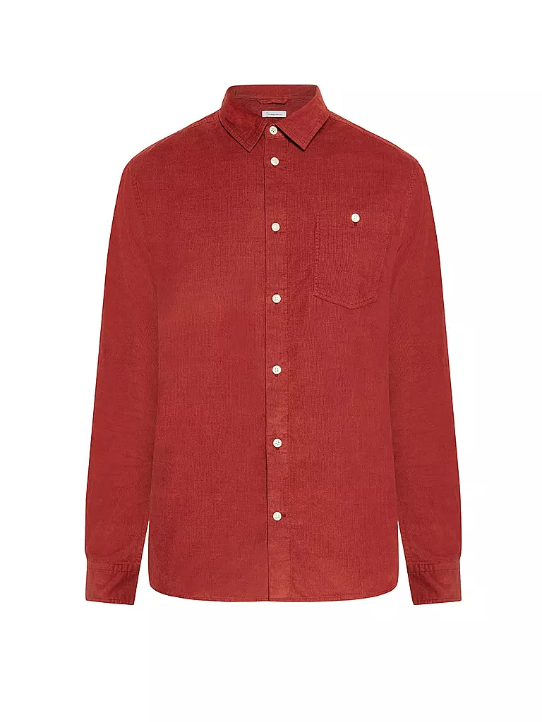 KNOWLEDGE COTTON APPAREL | Chemise coupe regular | dunkelrot